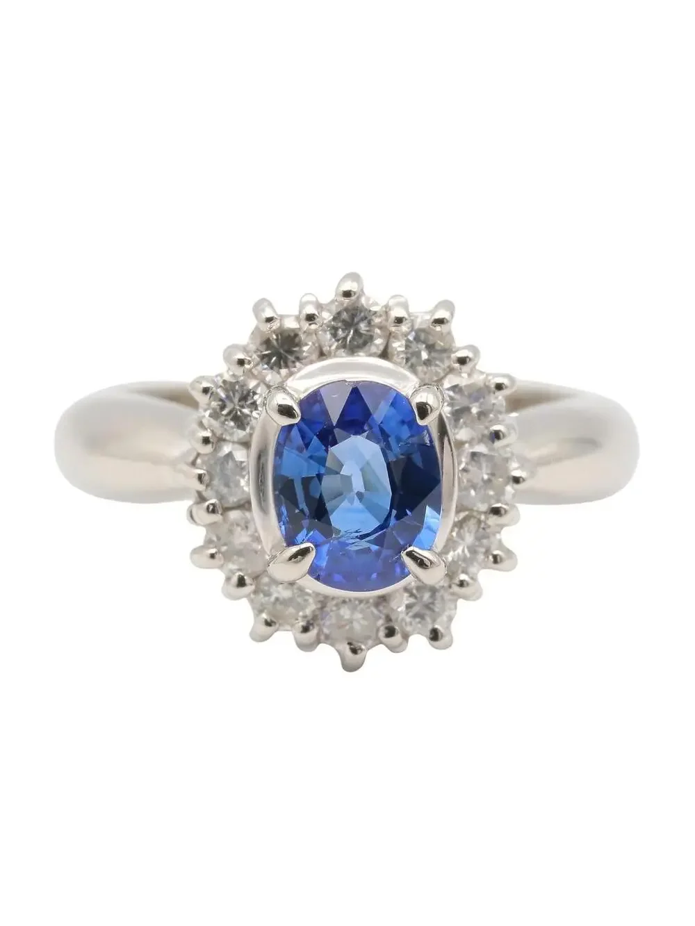 Jewelry Sapphire Diamond Ring Platinum #300151J68B
